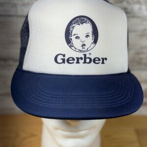 Vintage GERBER Trucker Hat Mesh One Size Blue EUC